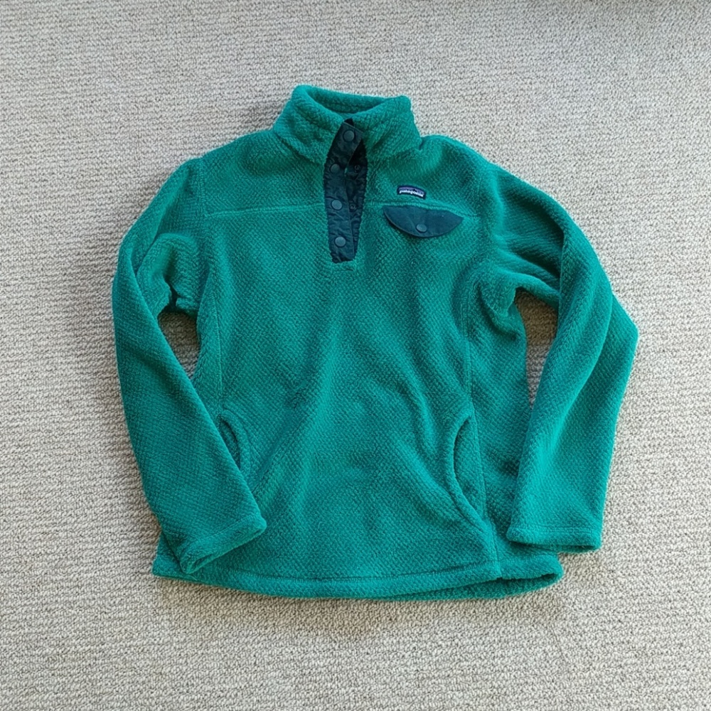Patagonia Teal Re-Tool Quarter Zip - XS